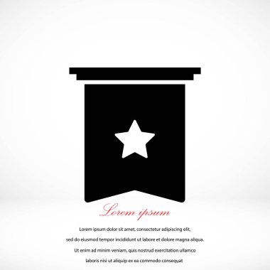 Yıldız simgesi vektör