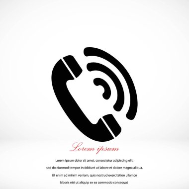 telefon alıcısı vektör simgesi