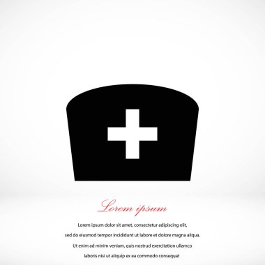 Düz hemşire simgesi