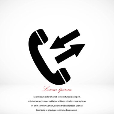 siyah bir telefon simgesi