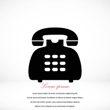 Telefon simge vektör