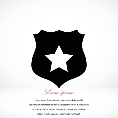 Kalkan işareti vektör simgesi