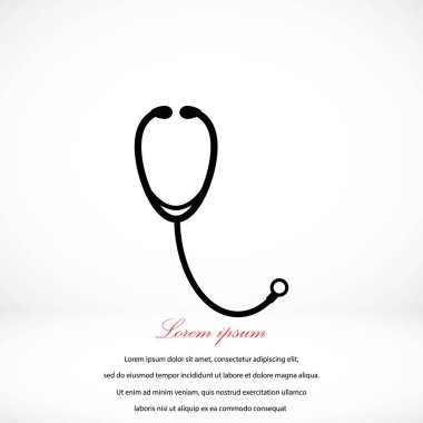 stetoskop simge vektör