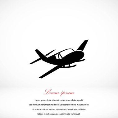 Uçak simgesi vektörü