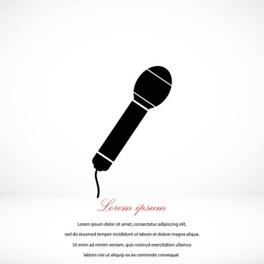 Mikrofon vektör simgesi