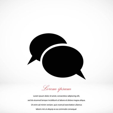 iletişimin bir düz simgesi