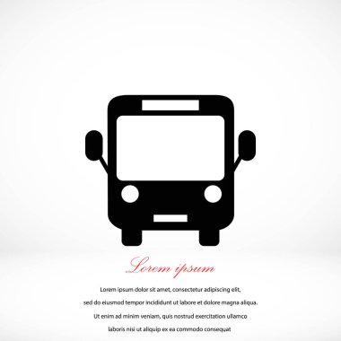 otobüs simge vektör