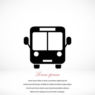 otobüs simge vektör