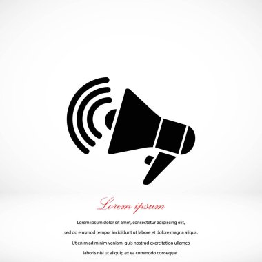 Hoparlör simgesi vektör