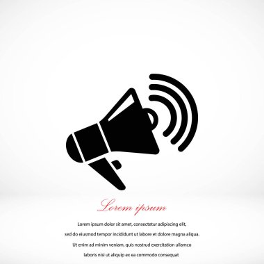 Hoparlör simgesi vektör