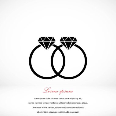 Yüzük vektör simgesi