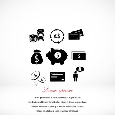 Finans ve para simgesi