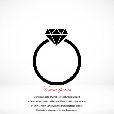 Yüzük simge vektör