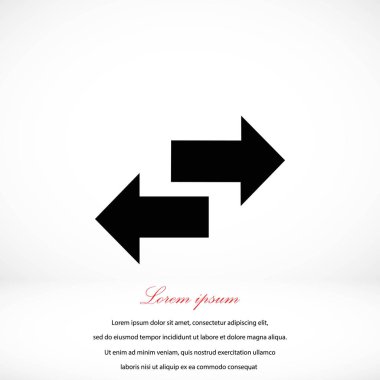 Geri dönüşüm vektör simgesi