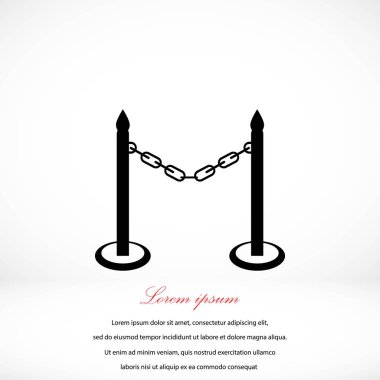 barikat simge vektör