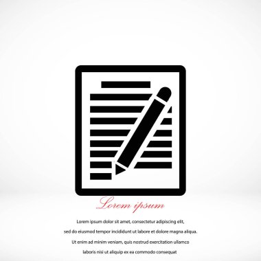 Kağıt vektör simgesi