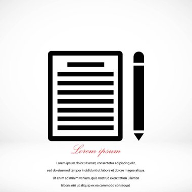 Kağıt simge vektör