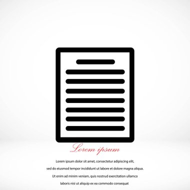 Kağıt simge vektör