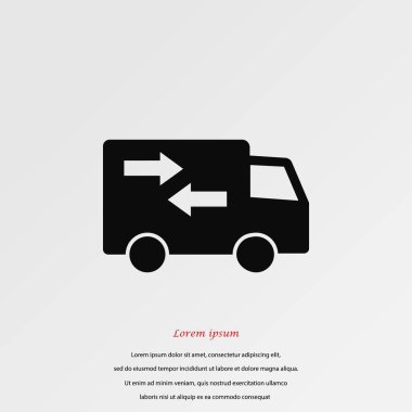 Teslimat vektör simgesi