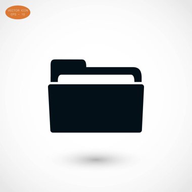 klasör simge vektör