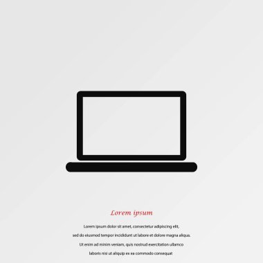 Dizüstü bilgisayar Simgesi Vektörü