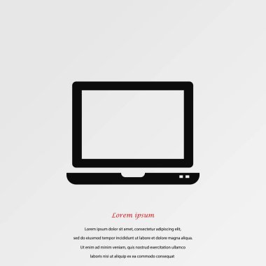 vektör monitör simgesini