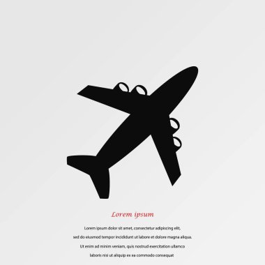 uçak vektör simgesi