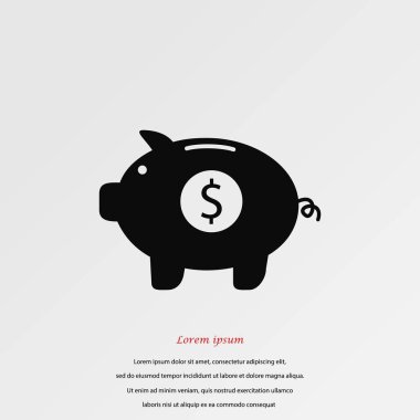 domuzcuk banka vektör simgesi