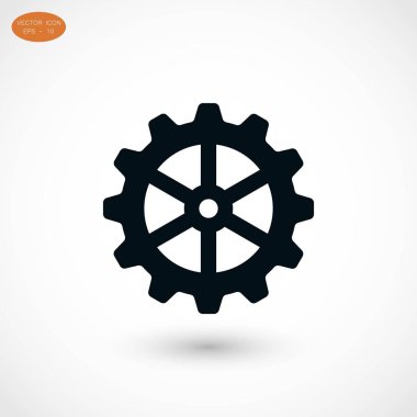 dişli simge vektör