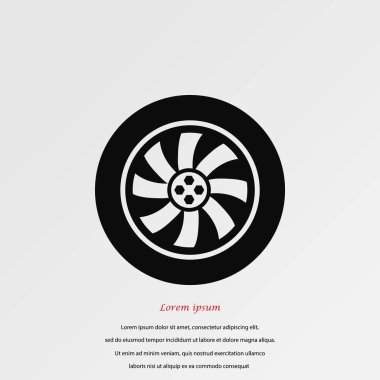 tekerlek vektör simgesi