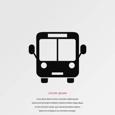 otobüs simge vektör