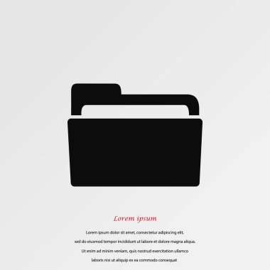 klasör simge vektör