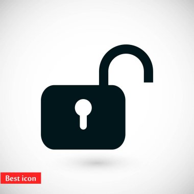 asma kilit simgesi vektör