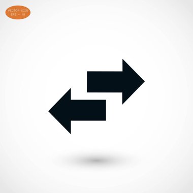 Geri dönüşüm vektör simgesi