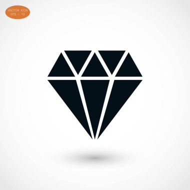Elmas vektör simgesi