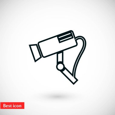 Gözetim kamerası vektör simgesi