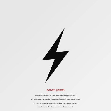 Yıldırım simge vektör