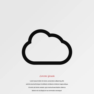 bulut vektör simgesi