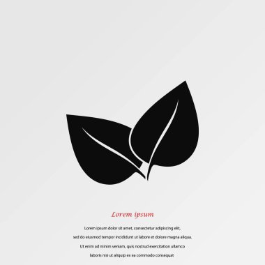 Yaprak vektör simgesi