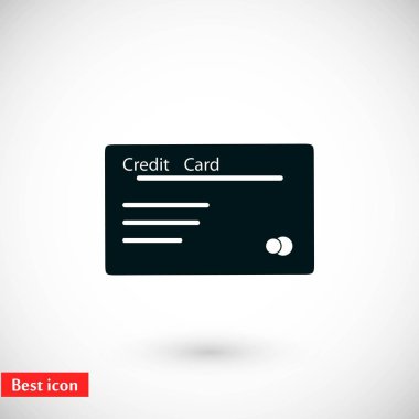 Kredi kartı vektör simgesi
