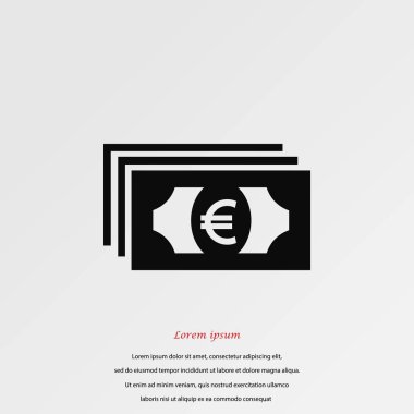 Euro vektör simgesi