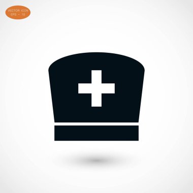 Düz hemşire simgesi