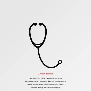 stetoskop simge vektör