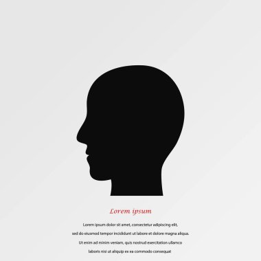 Kafa vektör simgesi