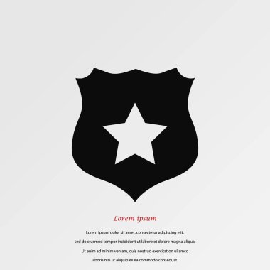 Kalkan işareti vektör simgesi