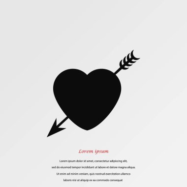 Kalp ve ok simgesi