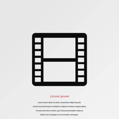 film film şeridi vektör simgesi