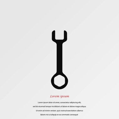 İngiliz anahtarı anahtar işareti simgesi