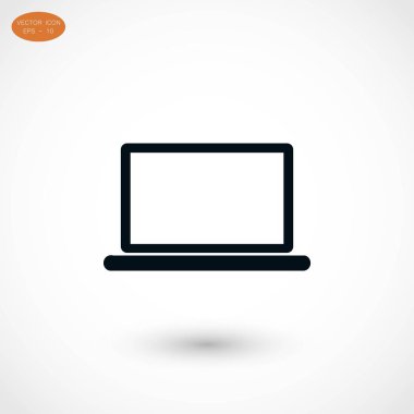 Dizüstü bilgisayar Simgesi Vektörü
