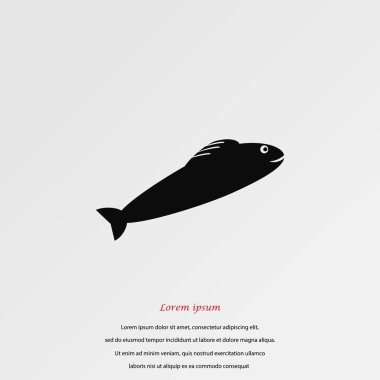 Balık Simgesi Vektörü